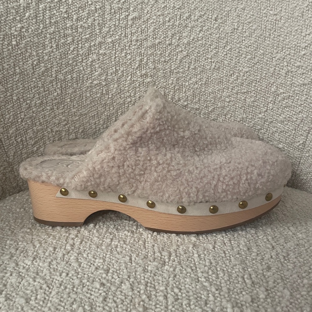 J. Crew Sherpa Wood Clogs - Picture 3 of 8